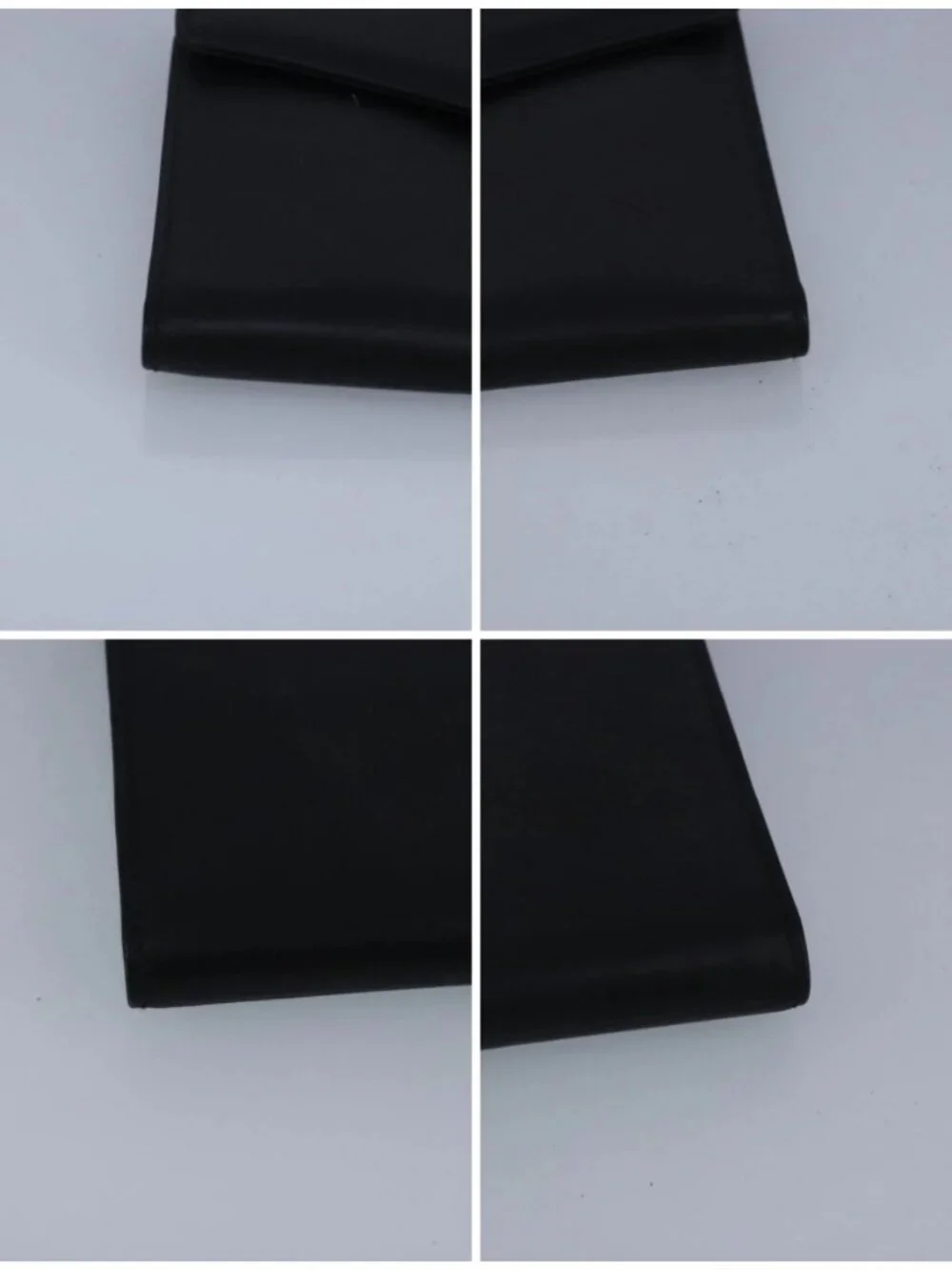 Salvatore Ferragamo Wallet Leather Black Auth bs20080